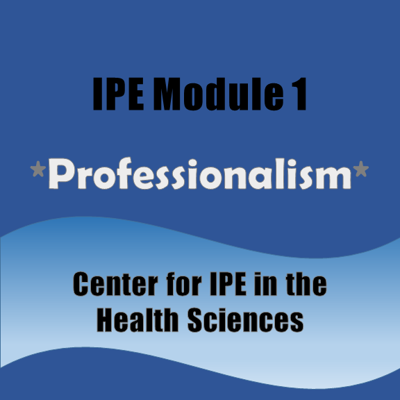 IPE Module 1: Professionalism